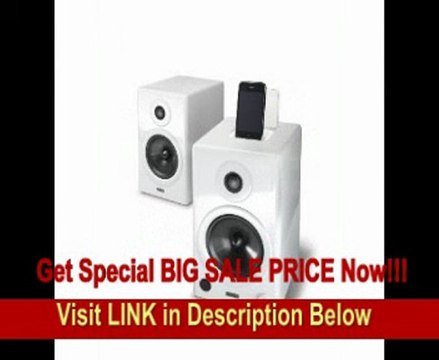 SPECIAL DISCOUNT Aktimate Mini White 2-way Active Speaker System with iPod Dock