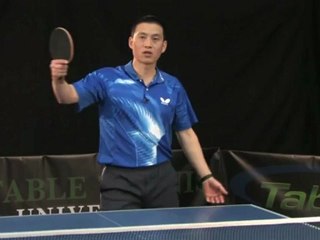 Nauka agresywnego backhand-u , trening