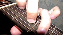 Playing guitar lesson