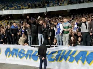 Taras Mykhalyk, captain of Dynamo Kyiv suport Pavlichenko