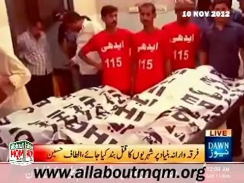 Evil acts of spilling blood on the basis of sectarian differences must be stopped: Altaf Hussain said incessant killings in the city are aimed at igniting sectarian strife