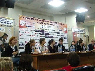 Rostelecom Cup 2012  Press Conference Dance  part 1