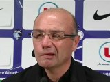 Conférence de presse Havre AC - Clermont Foot : Cédric DAURY (HAC) - Régis BROUARD (CFA)
