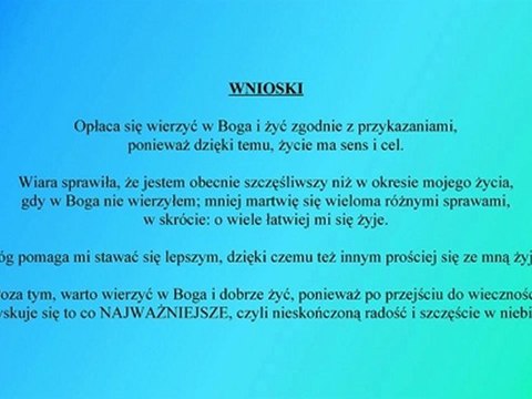 Opłaca się wierzyć w Boga - o korzyściach płynących z wiary (całość w opisie)