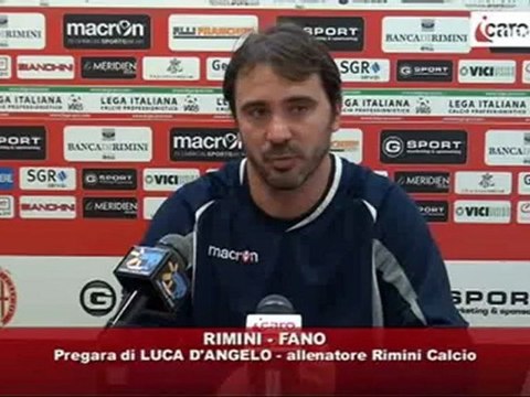 Icaro Sport. Rimini-Fano, il prepartita di Luca D'Angelo