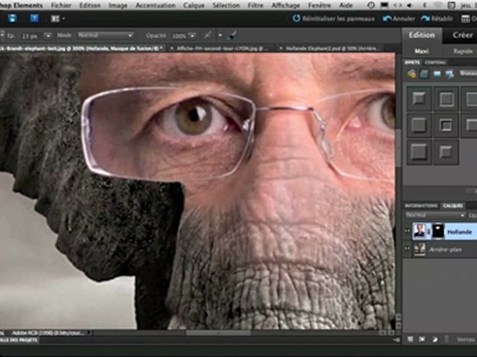 Mettre son visage sur une autre photo avec Photoshop Elements (partie 2)