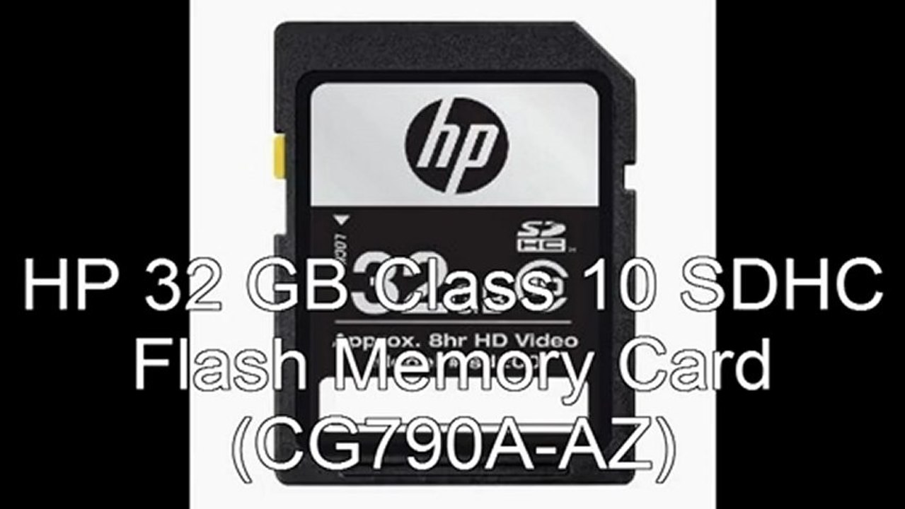 HP 32 GB Class 10 SDHC Flash Memory Card (CG790A-AZ)