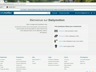 Mon début sur dailymotion