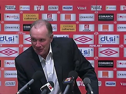 Conférence de presse AS Nancy Lorraine - Stade Rennais FC : Jean FERNANDEZ (ASNL) - Frédéric ANTONETTI (SRFC) - saison 2012/2013