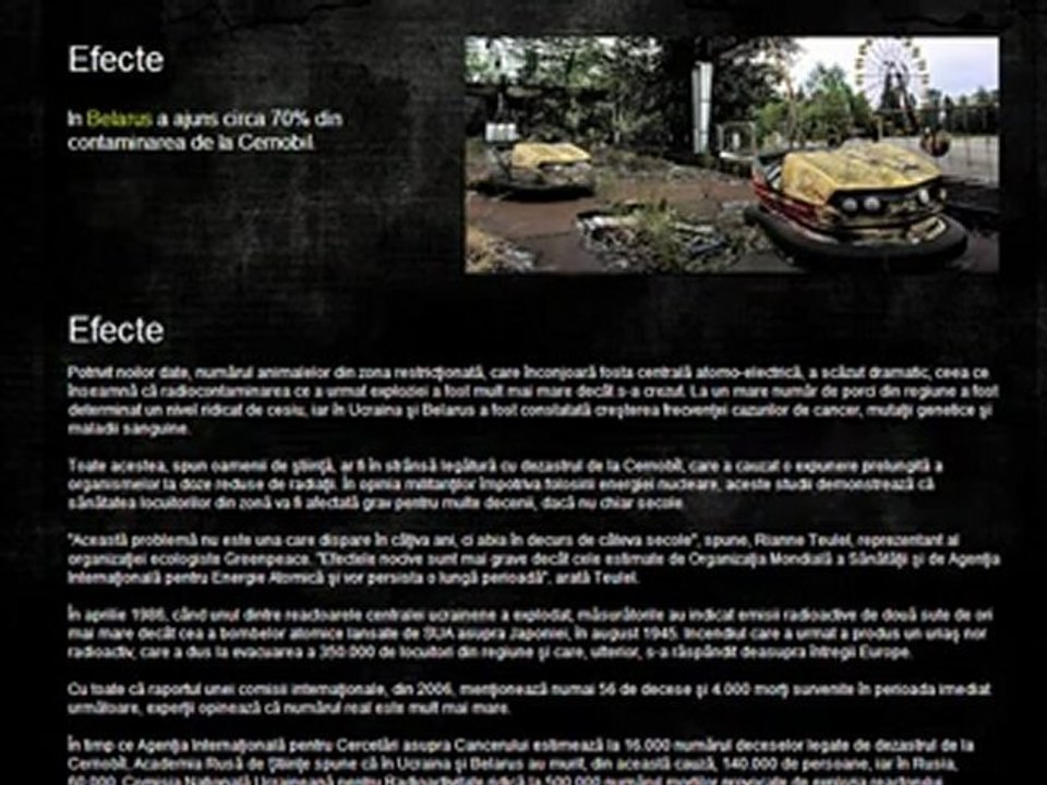 Atestat Informatica - Dezastrul Cernobyl