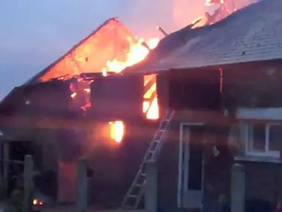 Incendie d'une maison au chemin Saint-Martin