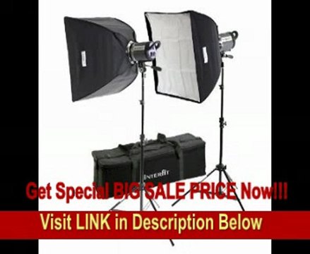 BEST PRICE Interfit INT441 Stellar X 600 Watt/Second 2 Head Kit with Twin Softboxes