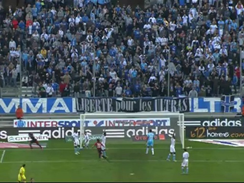 But Fabrice ABRIEL (88ème) - Olympique de Marseille - OGC Nice (2-2) - saison 2012/2013