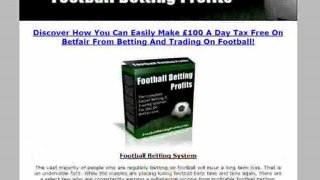 Football Betting Profits - Soccer Betting System For Betfair
