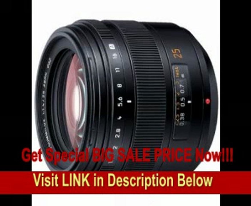 BEST PRICE Panasonic LEICA D SUMMILUX 25mm/F1.4 ASPH Lens