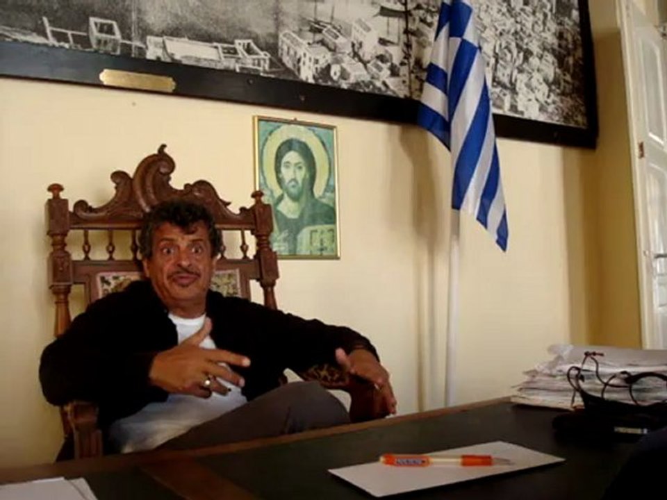 Ο δήμαρχος Καστελόριζου Π. Πανηγύρης μιλά στο N...