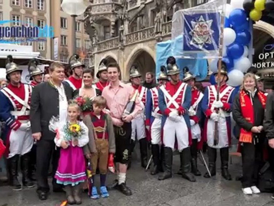 Würmesia prinzenpaare 2013 vorgestellt @ marienplatz münchen