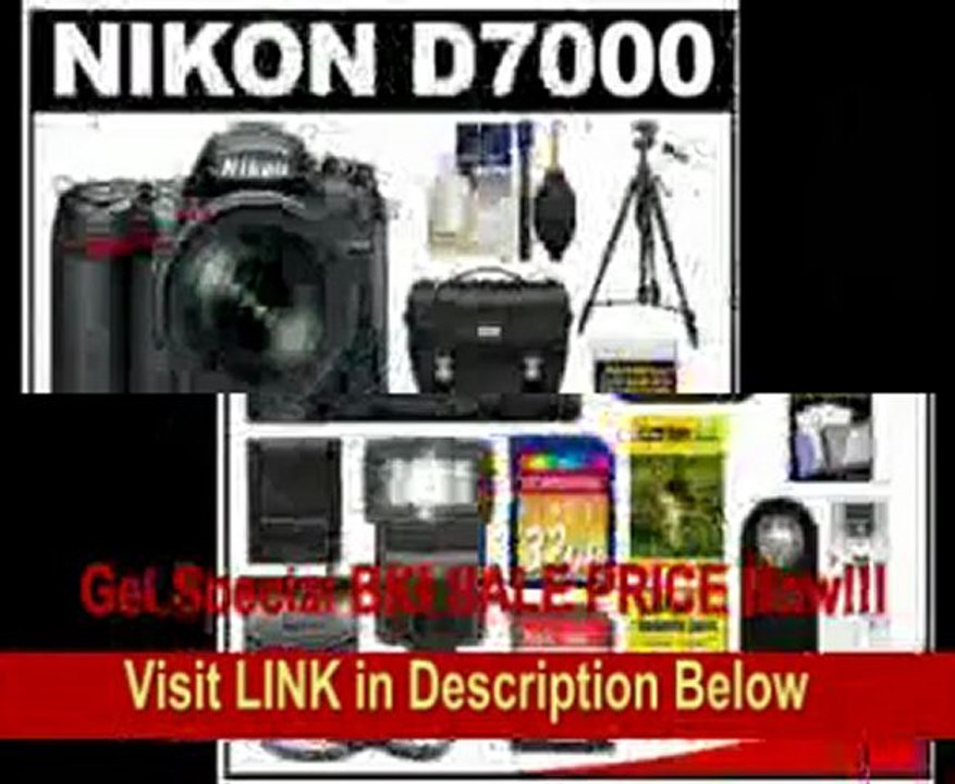 [BEST BUY] Nikon D7000 Digital SLR Camera & 18-200mm VR II DX AF-S Zoom Lens with 32GB & 16GB Cards + Case + DVD + Tripod + Flash + 3 Filters + Remote + Accessory Kit