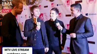 #Muse 2012 MTV Europe Music Awards interview