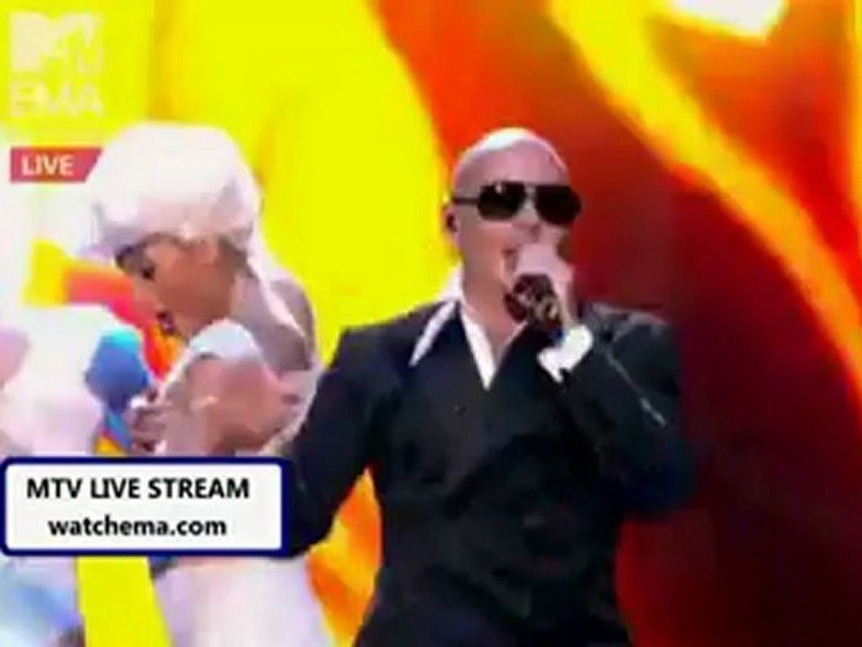 #Pitbull Don`t stop the party MTV EMA 2012 REPLAY full performance