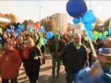 Grande manifestation de soutien aux salariés de Ford Genk