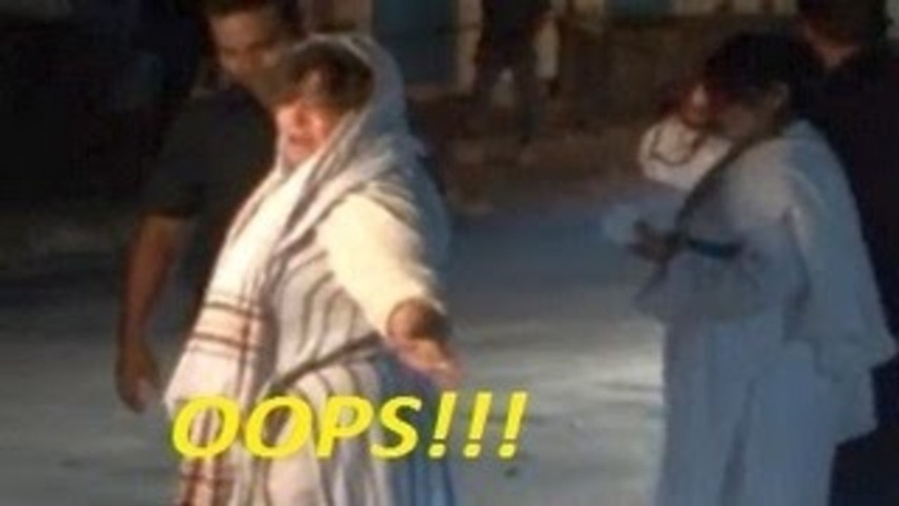 Dolly Bindra Slips & Falls in Public