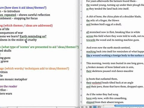 GCSE English Literature: Mametz Wood - Analysis Using SMILE (AQA Poetry)