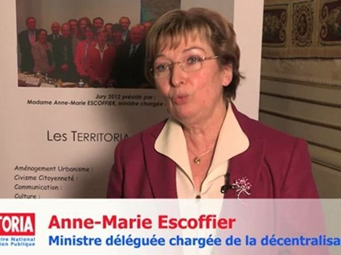 Prix TERRITORIA 2012 : Anne-Marie ESCOFFIER
