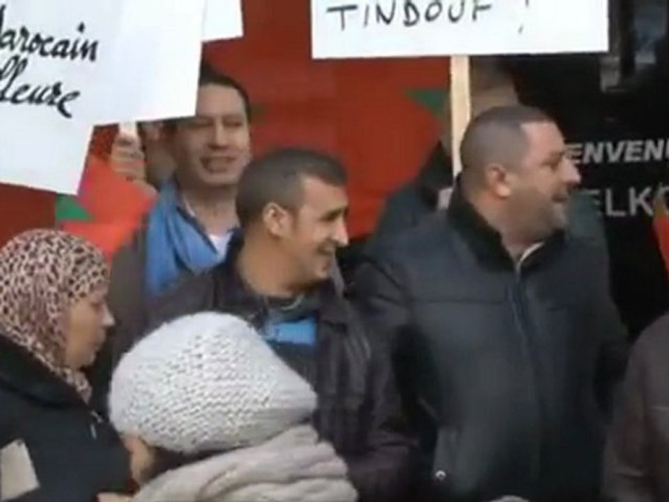 Bruxelles 2012 Manifestation pour le Sahara Marocain