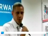 Obama emocionado agradece el trabajo de los voluntarios
