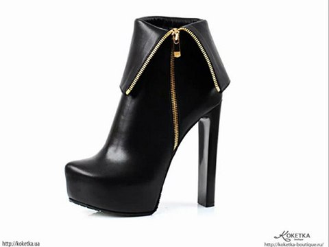 Кожаные полусапожки-трансформеры Pier Lucci