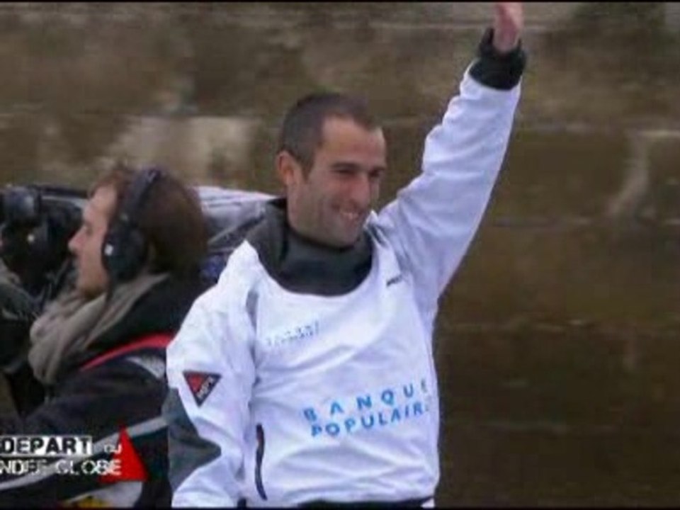 Vendée Globe 2012 : Armel Le Cleac'h - Banque Populaire, le départ