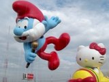 Macy's Unveils Balloon Characters Hello Kitty, Papa Smurf and Elf on the Shelf  for Thanksgiving Day Parade