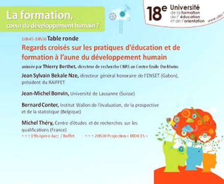 Regards croisés sur les pratiques d'éducation et de formation à l'aune du développement humain