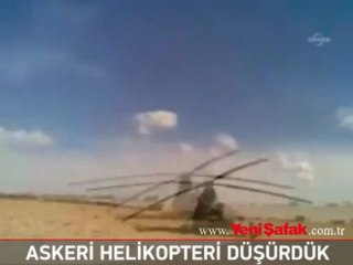 Muhalifler: Askeri helikopteri düşürdük