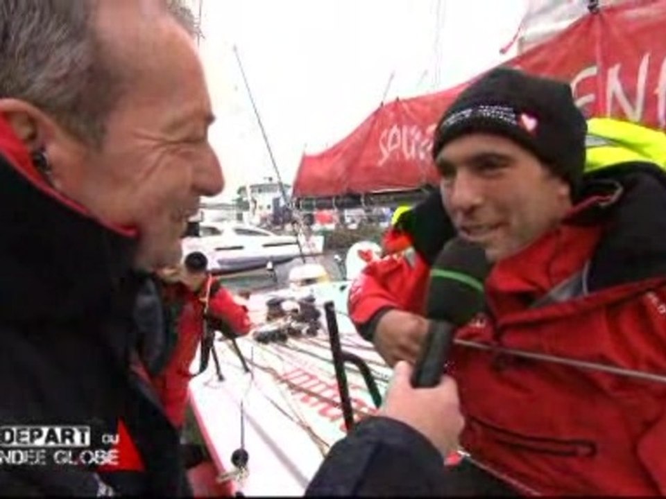 Vendée Globe 2012 : Tanguy De Lamotte (Initiati...