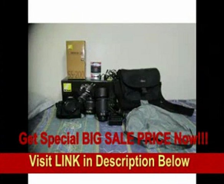 [SPECIAL DISCOUNT] Nikon D5100 16.2MP CMOS Digital SLR Camera with 18-55mm f/3.5-5.6 VR & 55-200mm f/4-5.6G IF-ED AF-S DX VR Nikkor Zoom Lenses