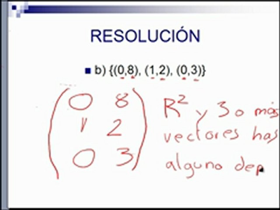 ESPACIOS VECTORIALES - PARTE 2