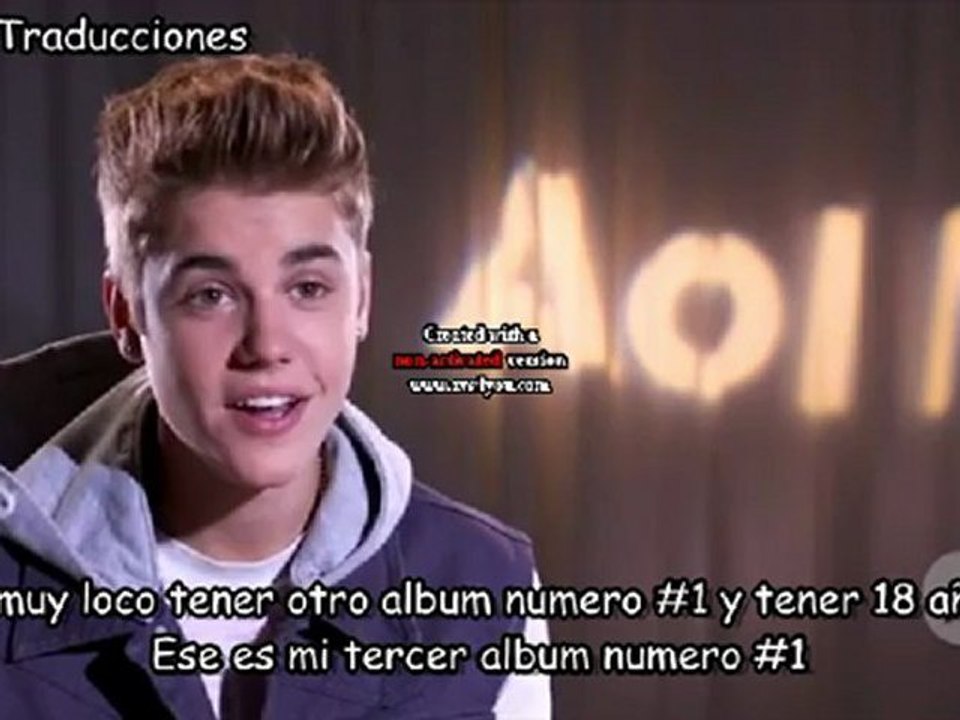 Justin Bieber- Talks to AOL Music about Believe (Español)