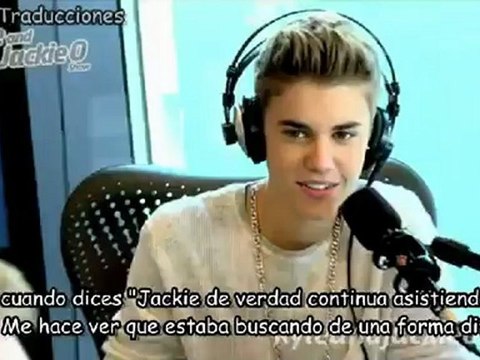 Justin Bieber- Jackie Raps/ The Kyle And Jackie O Show (Español)