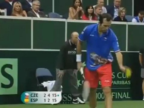 Stepanek imita Boris Becker - Gran Punto