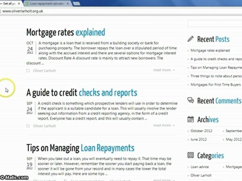 Oliver Larholt Tips for Loans repayments