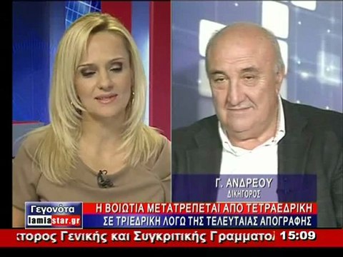 Ο Γιώργος Ανδρέου για τις αλλαγες στις έδρες
