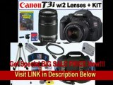 [SPECIAL DISCOUNT] Canon EOS Rebel T3i 18 MP CMOS Digital SLR Camera with EF-S 18-55mm f/3.5-5.6 IS II Zoom Lens & EF-S 55-250mm f/4.0-5.6 IS Telephoto Zoom Lens   16GB Accessory Bundle!
