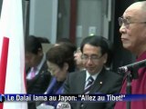 Le Dalaï lama aux parlementaires japonais: allez au Tibet!
