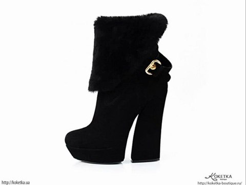 Замшевые ботинки-трансформеры Flower