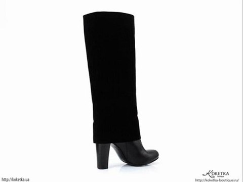 Сапоги-гетры комбинированные (замша с кожей) Mario Muzi