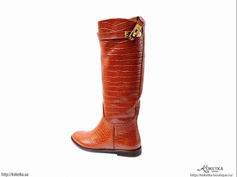 Высокие сапоги Tucino под рептилию с ремешком