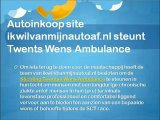 Autoinkoop site ikwilvanmijnautoaf.nl  steunt Twentse Wens Ambulance in de ScanCoveryTrial