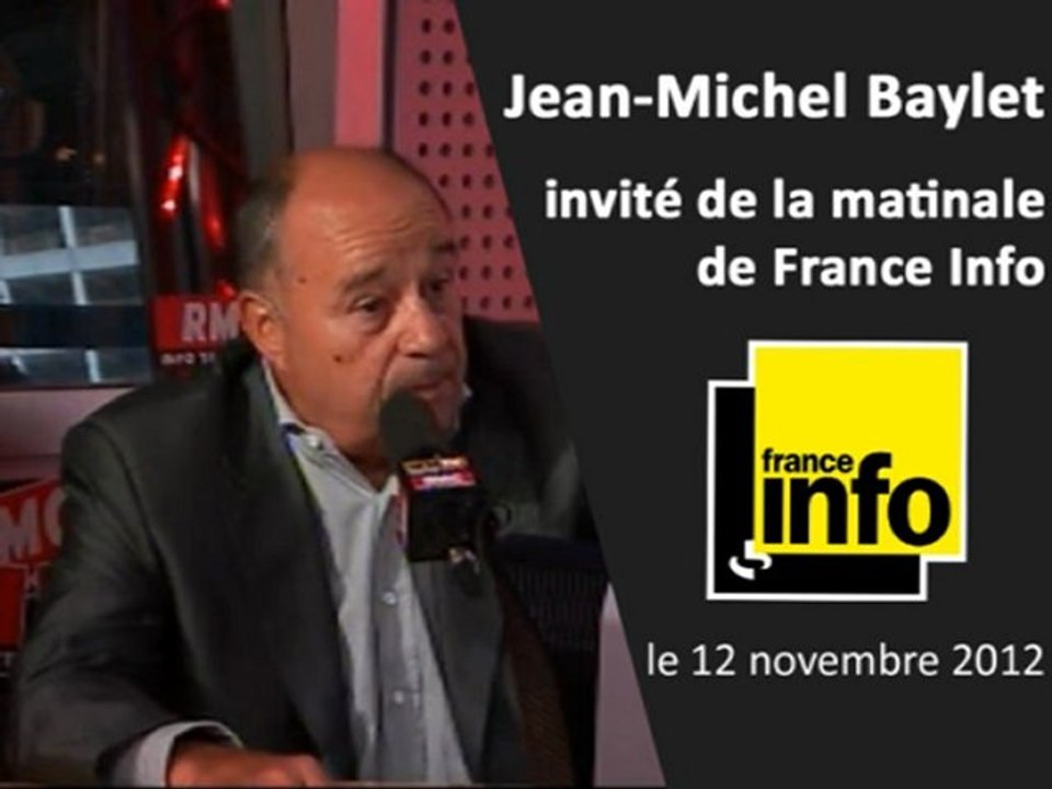 JM Baylet invité de la matinale de France Info